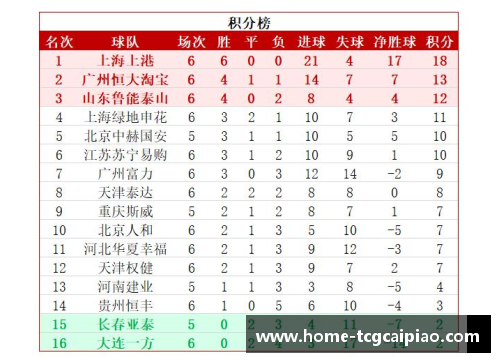 tcg彩票官方网站山东鲁能主场取胜，结束连败，升至中超积分榜第六位置 - 副本
